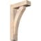 Ekena Millwork Thorton Block Smooth Bracket w/ Offset Brace, Douglas Fir, 5 1/2"W x 18"D x 30"H BKT0604X18X30THR05SDF - alternate 1